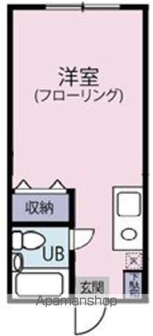 調布ヶ丘ヴィレッジ(ワンルーム/1階)の間取り写真