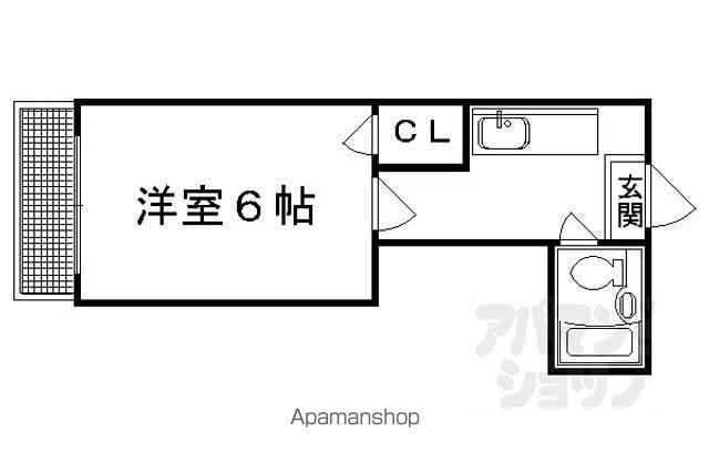 NNHOUSE(1K/3階)の間取り写真