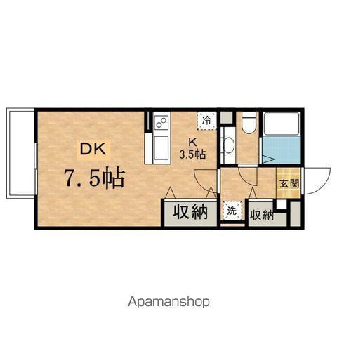 T・リューレント(ワンルーム/3階)の間取り写真