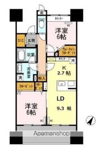 ロイヤルパークスシーサー南千住 9階階 間取り
