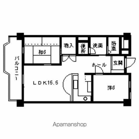 樋口産業ビル(2LDK/7階)の間取り写真