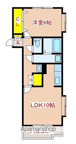 エミネンス住吉Ⅰ(1LDK/3階)の間取り写真