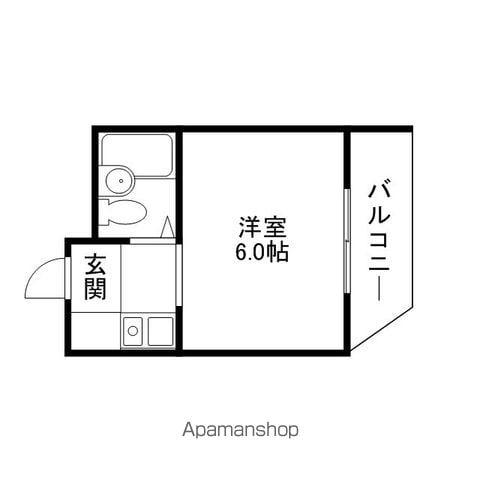 ソレイユヤマダ(1K/4階)の間取り写真