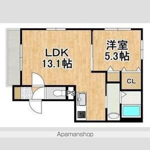 パインハート本郷(1LDK/4階)の間取り写真