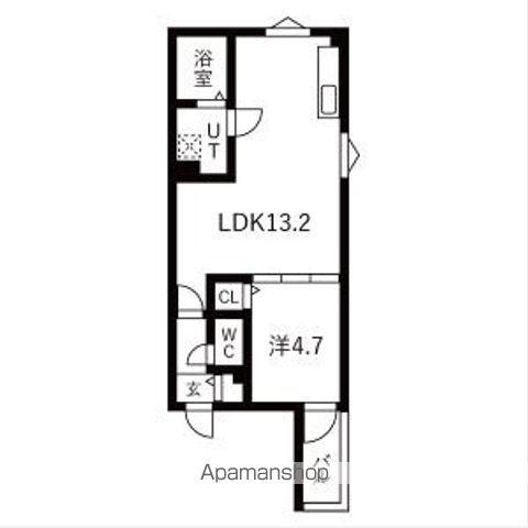 MS藤江(1LDK/3階)の間取り写真