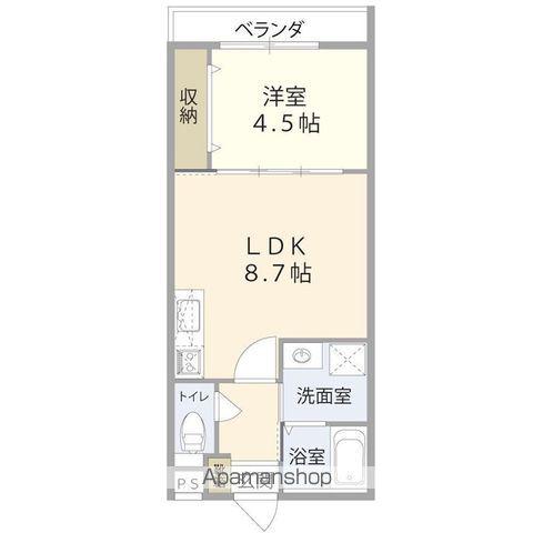 NK MANSION(1LDK/2階)の間取り写真