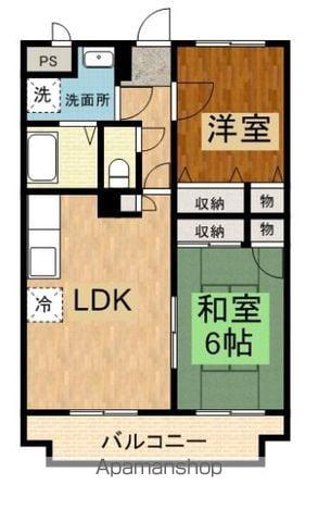 グランシャリオ(2LDK/1階)の間取り写真