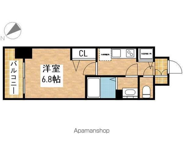 プレサンス上前津グレース(1K/11階)の間取り写真