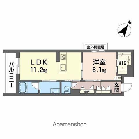 ヘミングウェイ(1LDK/3階)の間取り写真