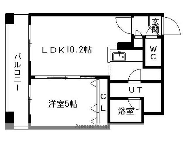 LATOUR(1LDK/13階)の間取り写真