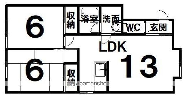 K&K911(2LDK/2階)の間取り写真