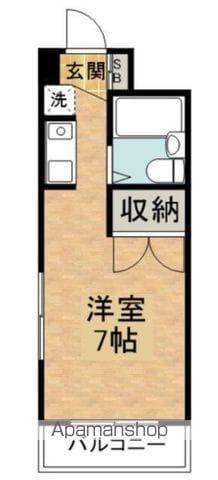 芝ハイツ(ワンルーム/3階)の間取り写真