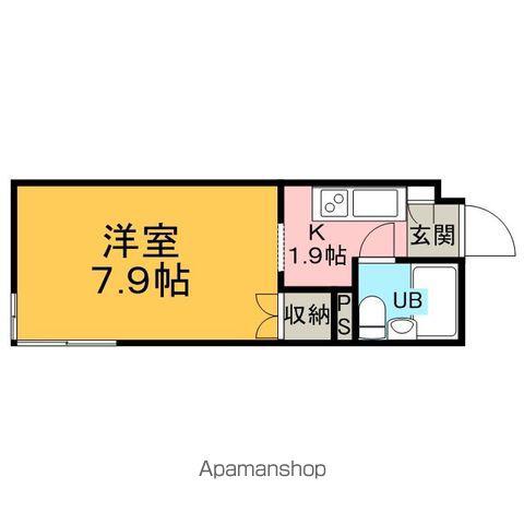 グランメール北6条(1K/3階)の間取り写真