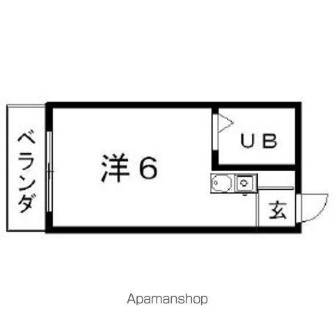 ドール本願寺(ワンルーム/3階)の間取り写真
