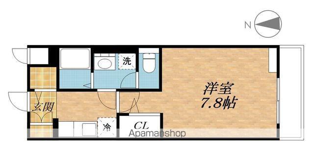 ソレイユルヴァン(1K/2階)の間取り写真