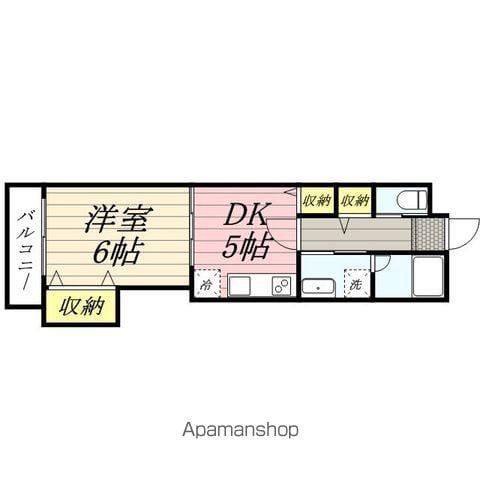 ベルラ234(1DK/1階)の間取り写真