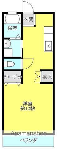 JOYハウス(ワンルーム/2階)の間取り写真