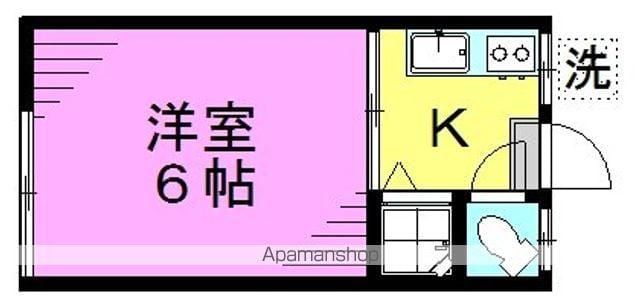 イーグルハイツ(1K/2階)の間取り写真