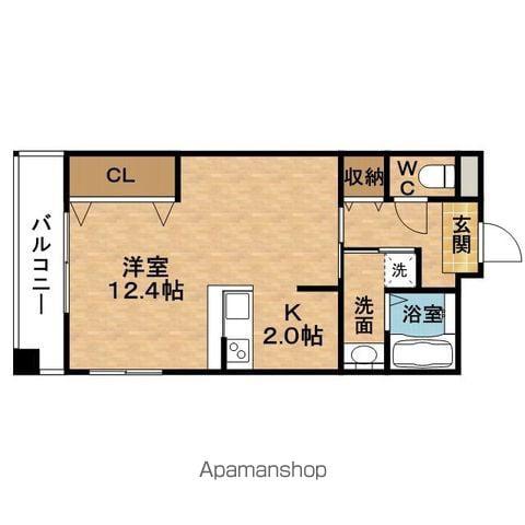 IBISSHINUMEDA(ワンルーム/6階)の間取り写真
