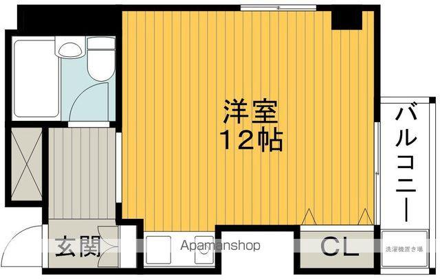 レオパードウエハラ(ワンルーム/4階)の間取り写真