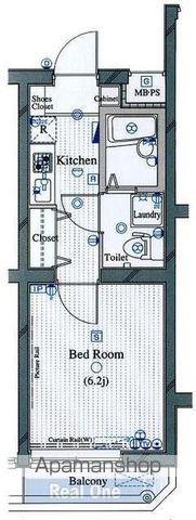 ル・リオン中野白鷺(1K/1階)の間取り写真