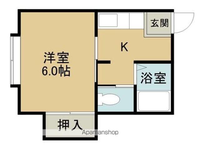 光ハイツ(1K/2階)の間取り写真