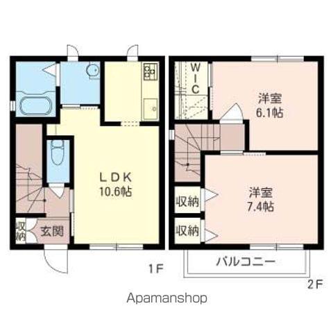 ハウス・ベルワイド(2LDK)の間取り写真