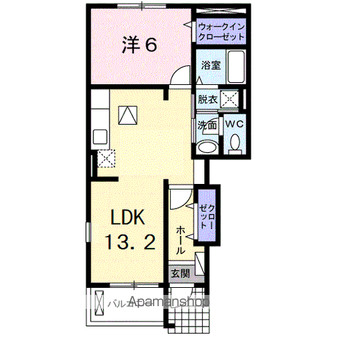 ABELLEKⅡ(1LDK/1階)の間取り写真