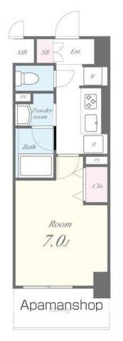 カサ・フェリーチェ(1K/3階)の間取り写真