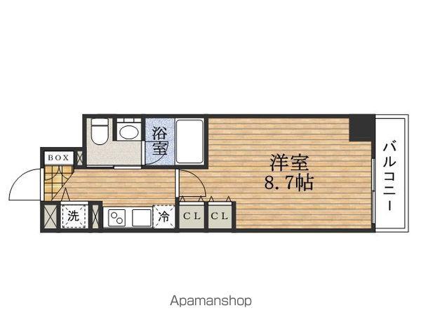 コンフォリアKITAHAMA(1K/15階)の間取り写真