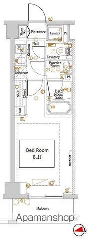 DIPS大山東町Ⅱ(1K/6階)の間取り写真