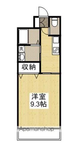 マンションONO-Ⅲ(1K/2階)の間取り写真