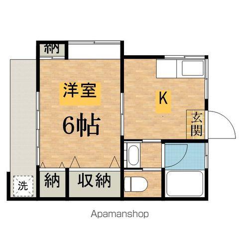 ハイツタチバナ(1K/1階)の間取り写真