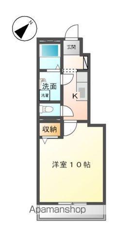 リバレインウッド(1K/1階)の間取り写真