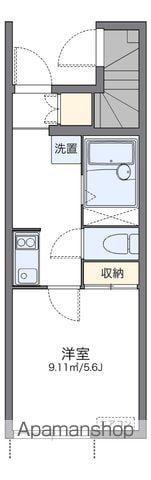 レオネクストティアナ花園(1K/1階)の間取り写真