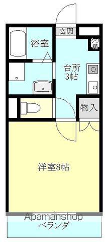 サンライズ古城(ワンルーム/1階)の間取り写真