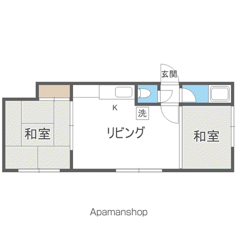 MAXCEL3100(2DK/3階)の間取り写真