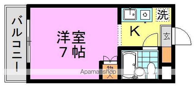 マージュ高円寺(ワンルーム/3階)の間取り写真