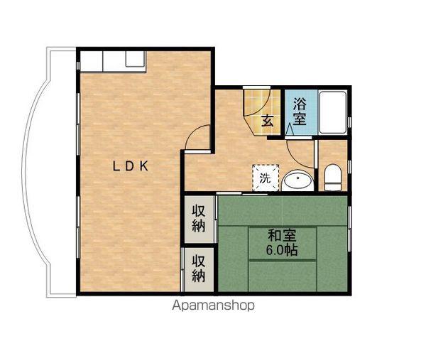 ハイツハイランド(1LDK/1階)の間取り写真