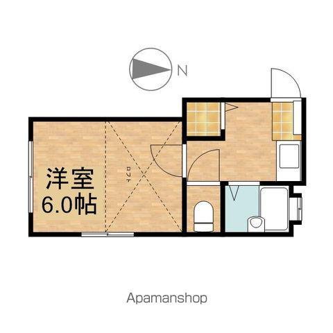 インデックスⅠ(1K/2階)の間取り写真