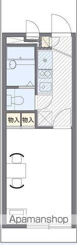 レオパレスAMOR AI Ⅲ(1K/2階)の間取り写真