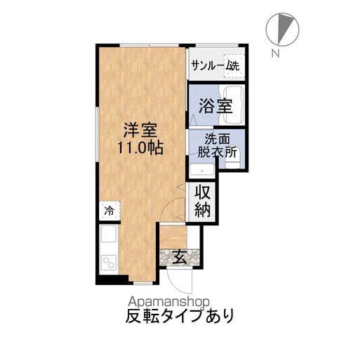 LE CHAINON(ワンルーム/1階)の間取り写真