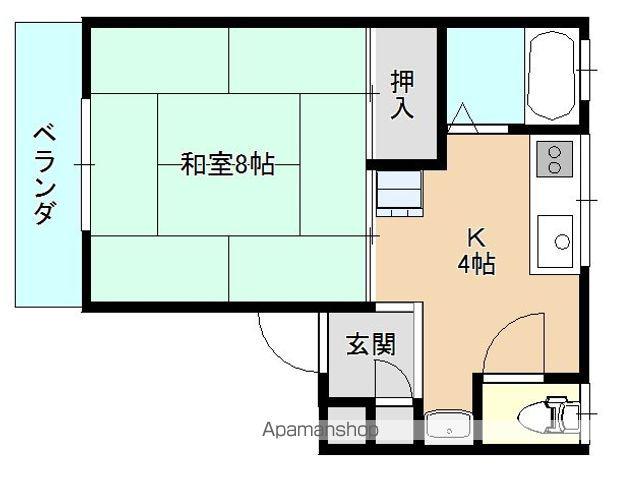 シャルムメゾンA・B・C(1K/1階)の間取り写真