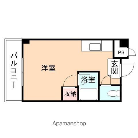 ベンベデール Ⅰ(ワンルーム/4階)の間取り写真