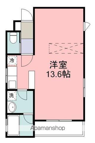 ホットハウス北三番丁公園(ワンルーム/2階)の間取り写真