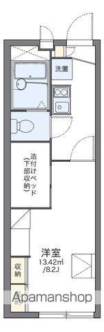 レオパレスマ メゾン(1K/1階)の間取り写真