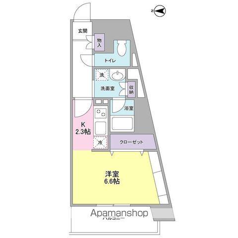 プレディアスタイル横濱沢渡(1K/3階)の間取り写真