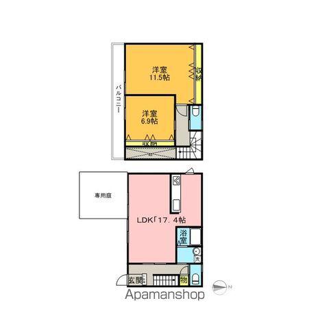 ＹＭ　ＦＬＡＴ(2LDK)の間取り写真