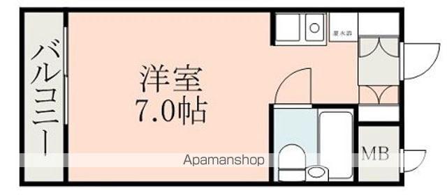 ロマネスク水前寺(ワンルーム/7階)の間取り写真