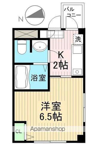 ADVANCE CITY(1K/1階)の間取り写真